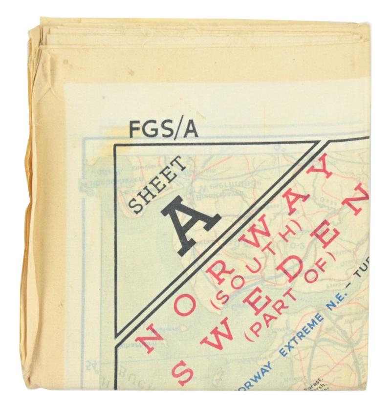 USAAF WW2 Pilot Escape Map FGS A&B Sheet A/E