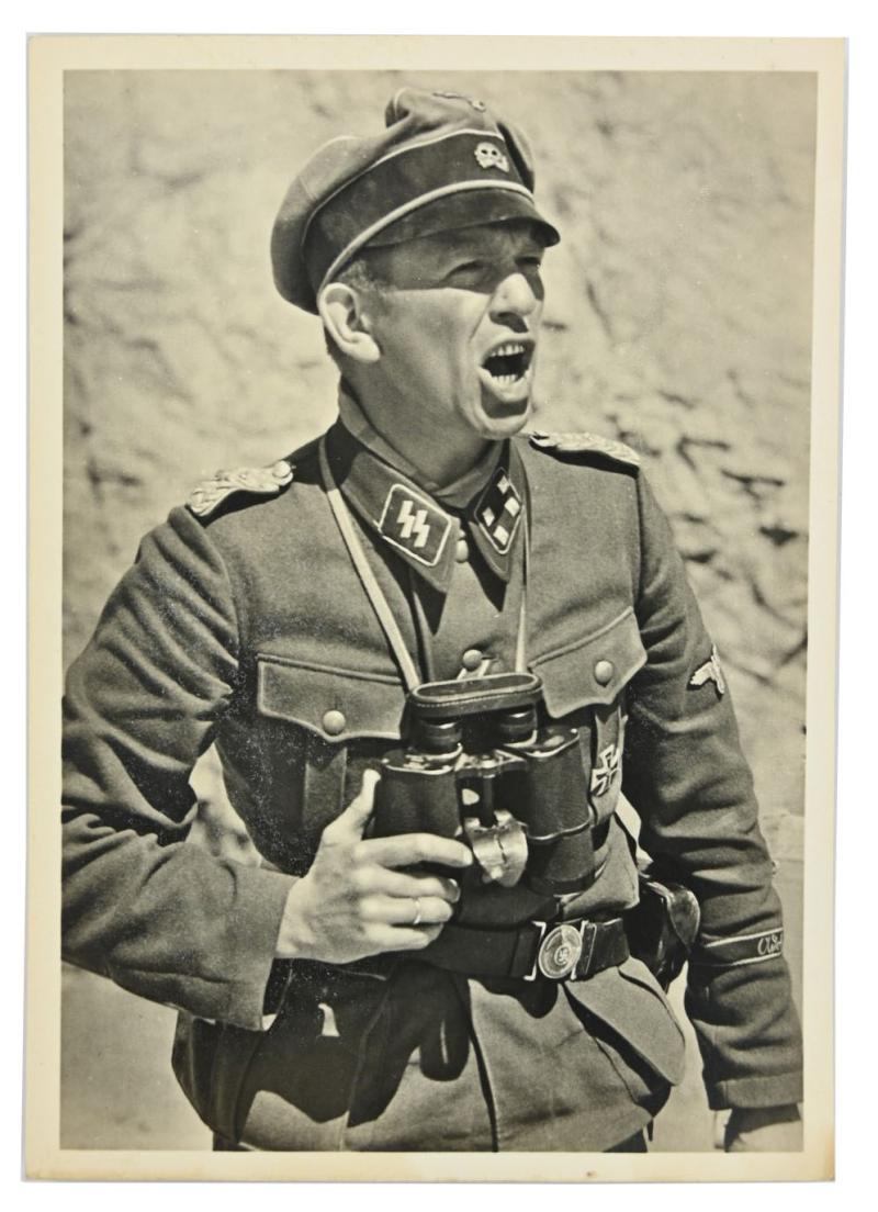 German Waffen-SS Postcard 'Panzer Meyer'