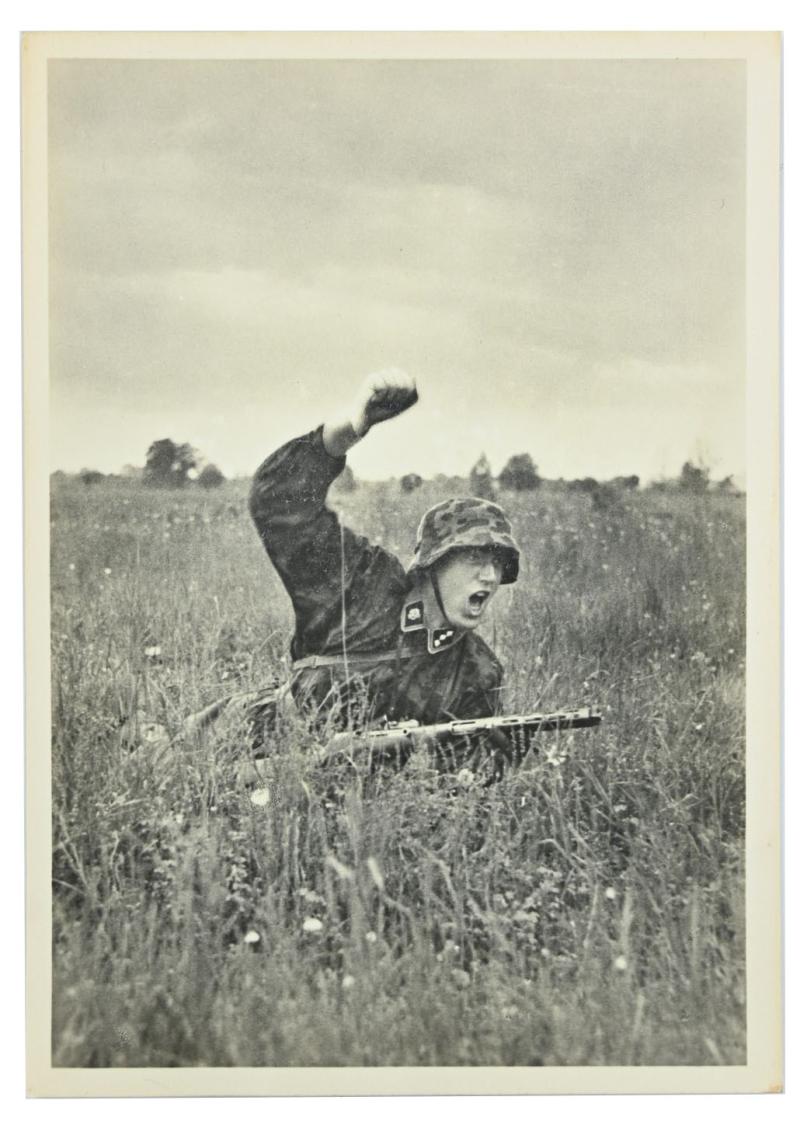 German Waffen-SS Kriegsberichter Postcard 'Unsere Waffen-SS'