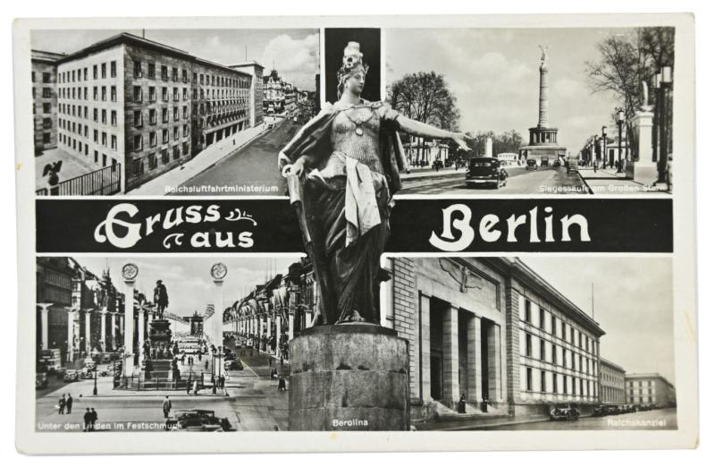 German Third Reich Postcard 'Grusse aus Berlin'