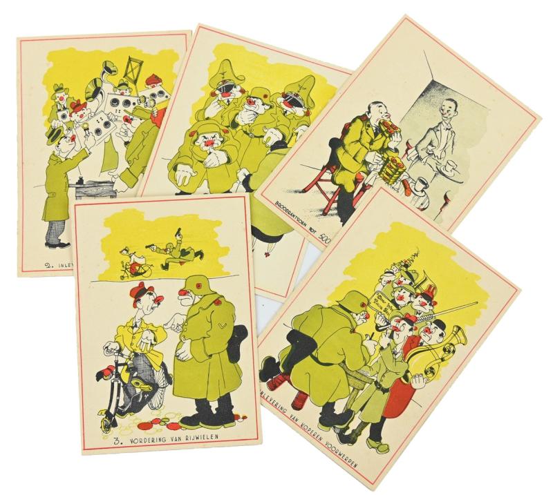 Dutch WW2 Liberation Period Cartoon Postcards