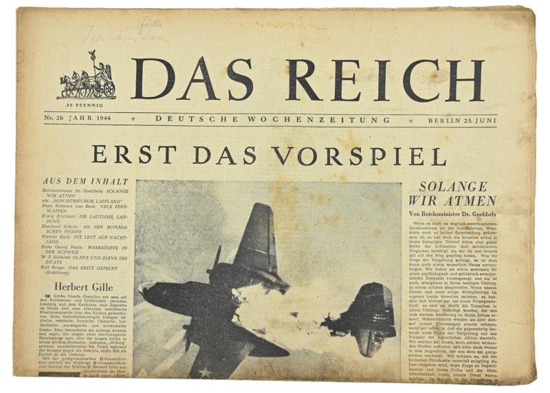 German Newspaper “Das Reich” June 1944
