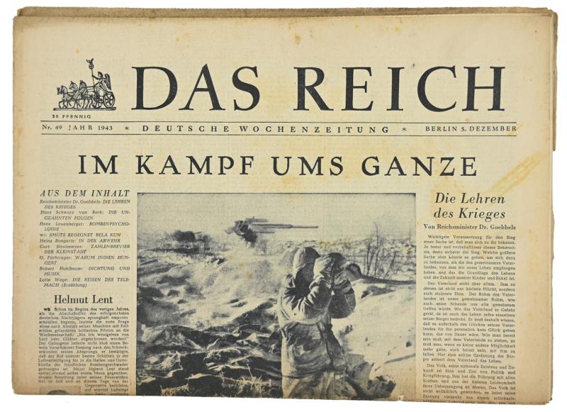 German Newspaper “Das Reich” December 1943