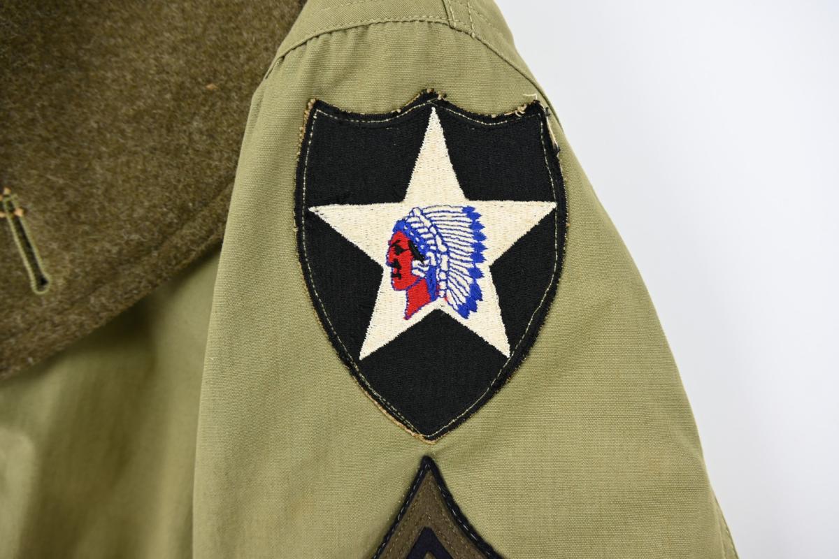 US WW2 2nd Infantry Division Makinaw Officer Coat