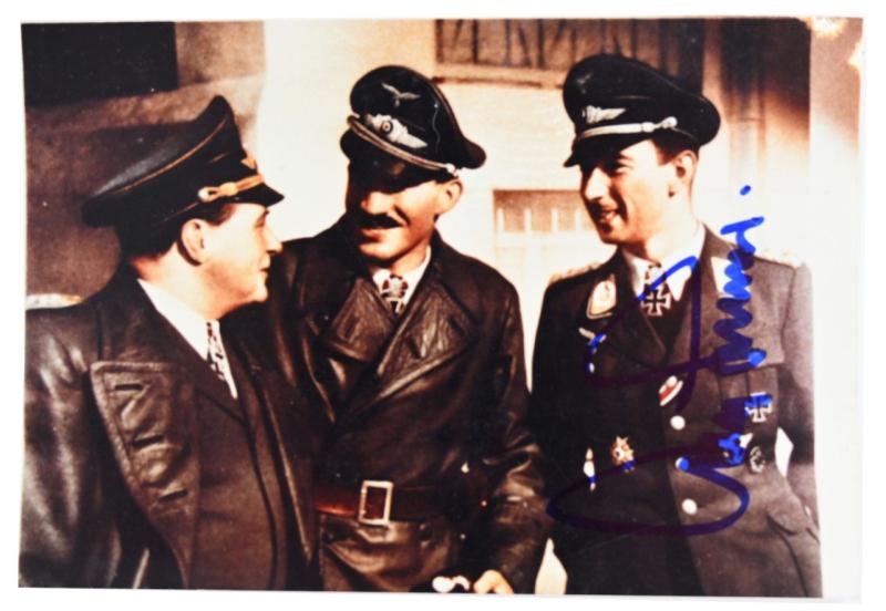 Postcard with Signature of LW KC-OLS&D Recipient 'Adolf Galland'
