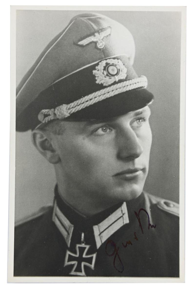 Signature of Wehrmacht Heer KC Recipient 'Rudolf Goerke'