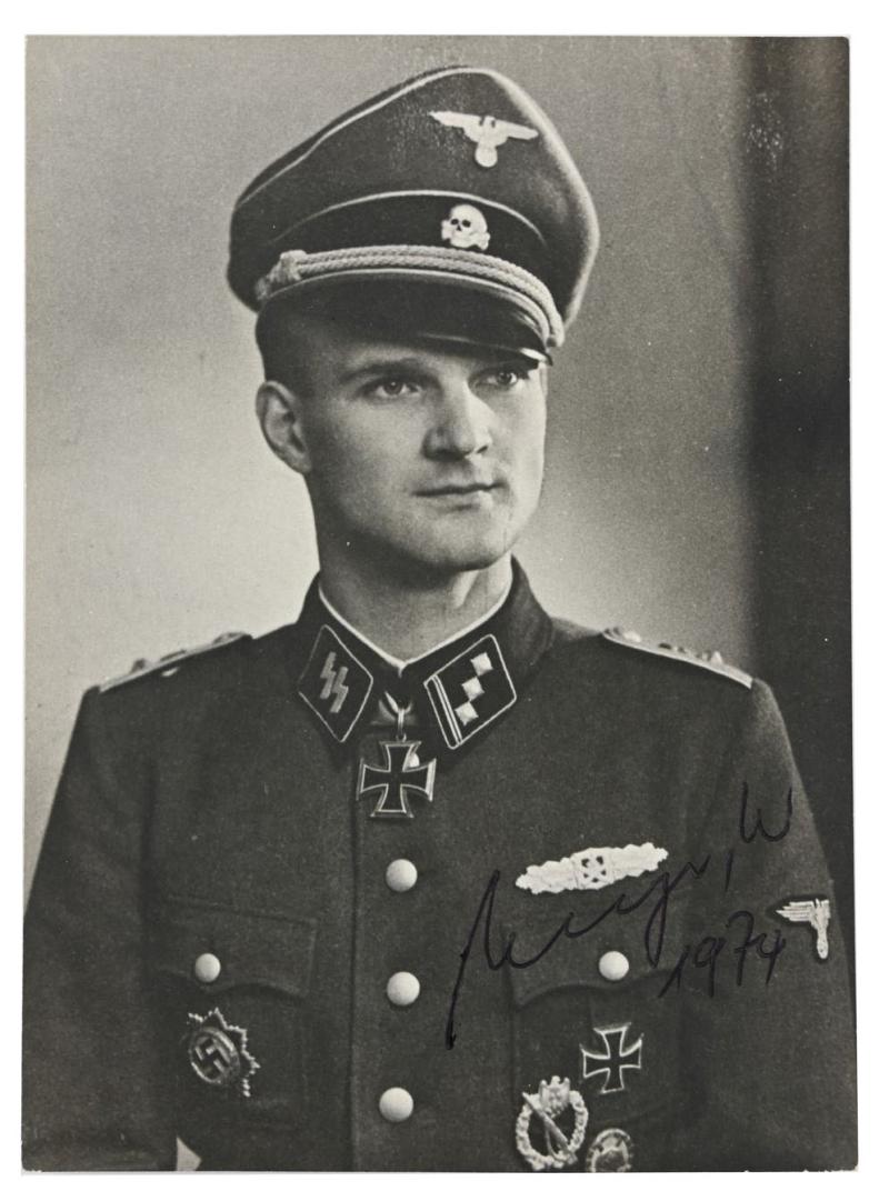 Signature of Waffen-SS Knight's Cross Recipient 'Werner Meyer'