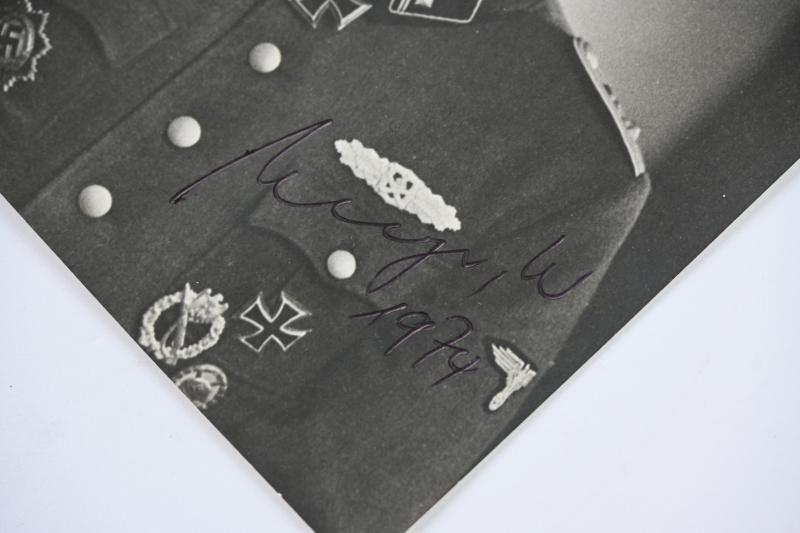 Signature of Waffen-SS Knight's Cross Recipient 'Werner Meyer'