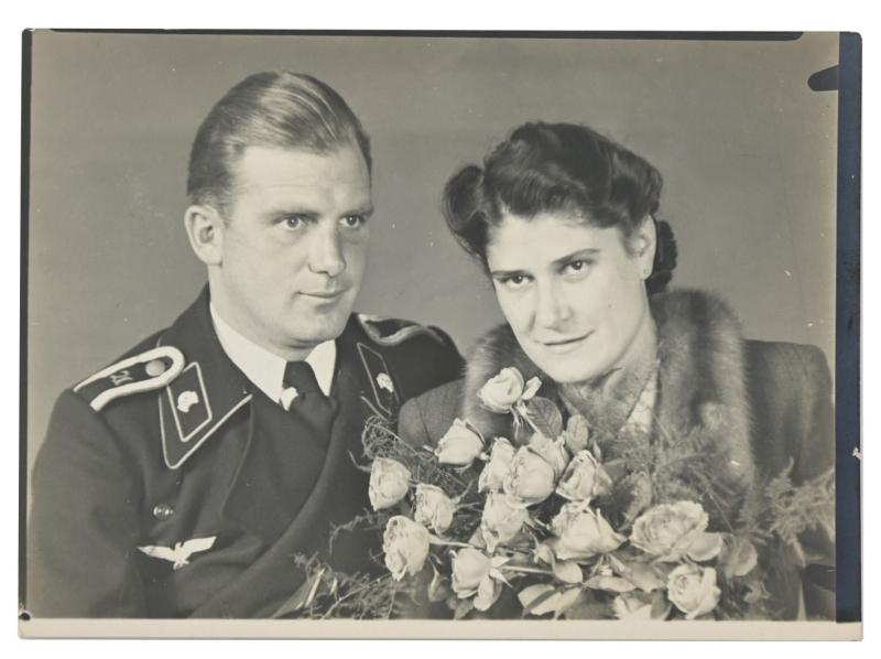 German WH Panzer Wedding Picture