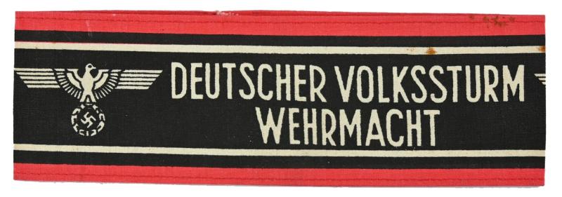 German Volksturm Sleeve Armband 'Ortsgruppe'