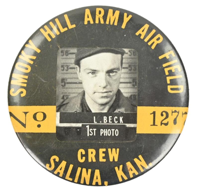 USAAF WW2 I.D. Badge 'Smoky Hill Army Airfield'