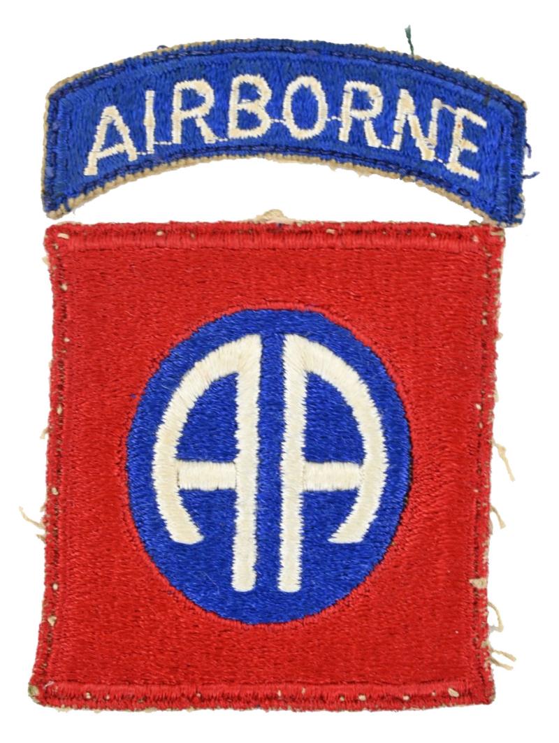 US WW2 82nd Airborne Division SSI GREENBACK