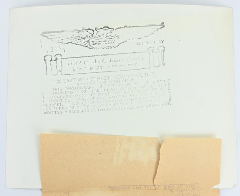 Allied Nuremberg War Trail Press Photo 'Göring & Hess'