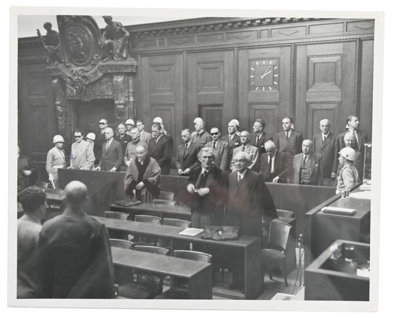 Allied Nuremberg Press Photo 'Nazi Leaders'