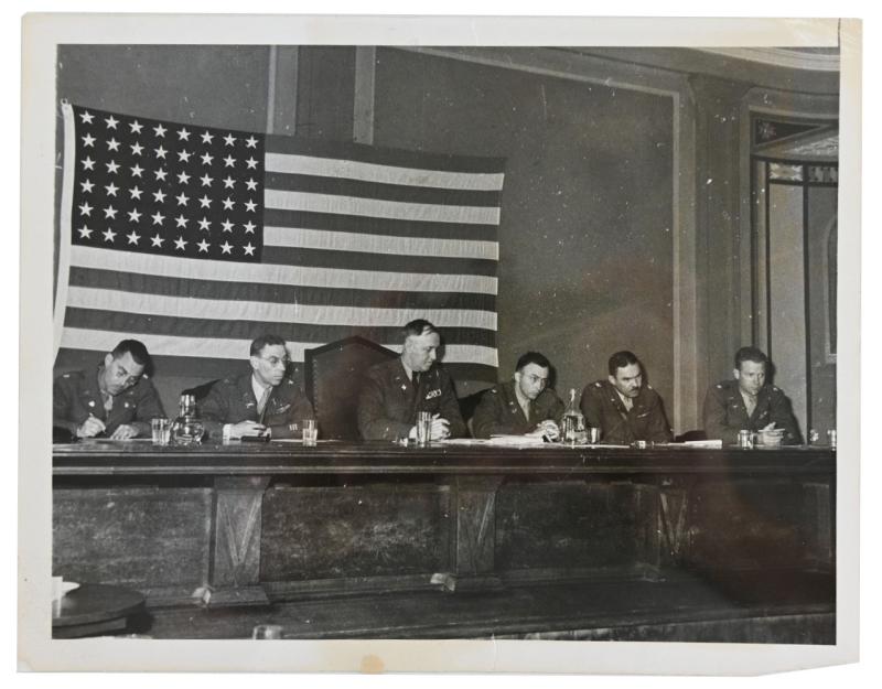 Allied Nuremberg War Trails Picture 'Judges and Jury'