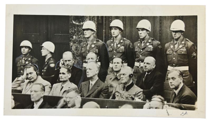 Allied Nuremberg War Trails Press Photo 'Nazi Leaders'