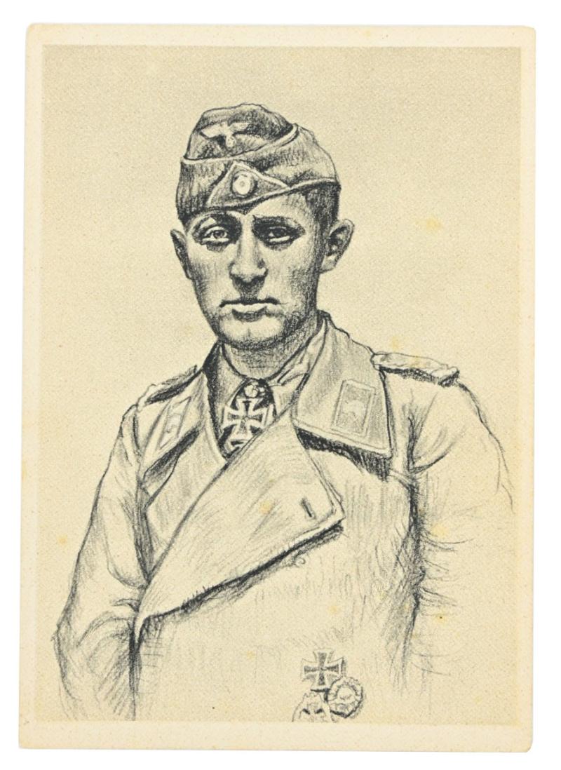 German WH Knight's Cross Postcard 'Ernst Georg Buchterkirch'