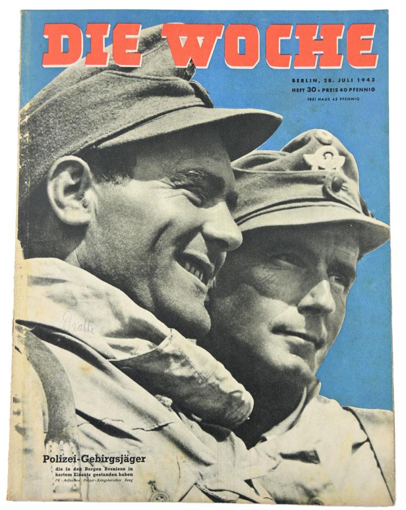 German Third Reich Magazine 'Die Woche' 1943