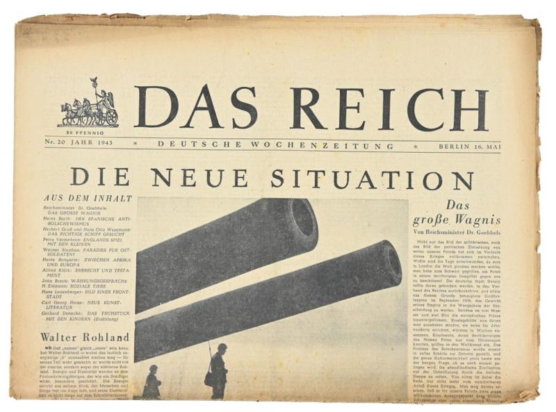 German Newspaper “Das Reich” May 1943