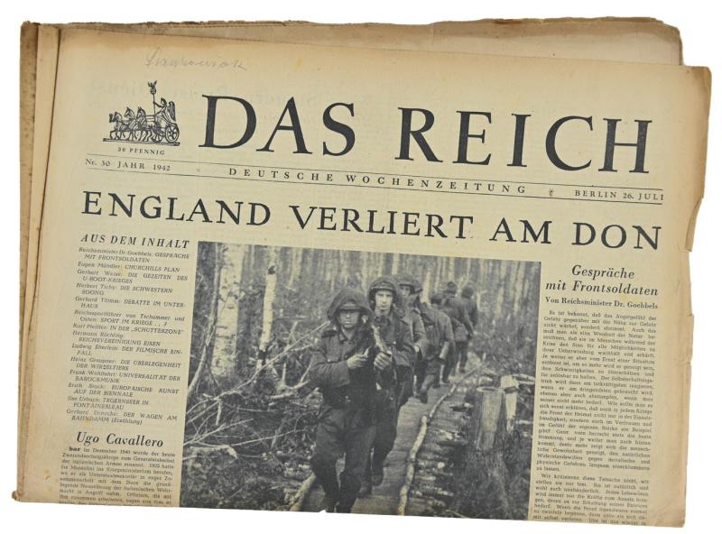 German Newspaper “Das Reich” July 1942