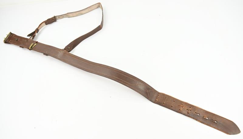 Dutch Pre-WW2 Sam Brown Officer Belt & Shoulderstrap