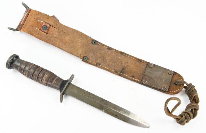 US WW2 Paratrooper M3 Fighting Knife with M6 Scabbard