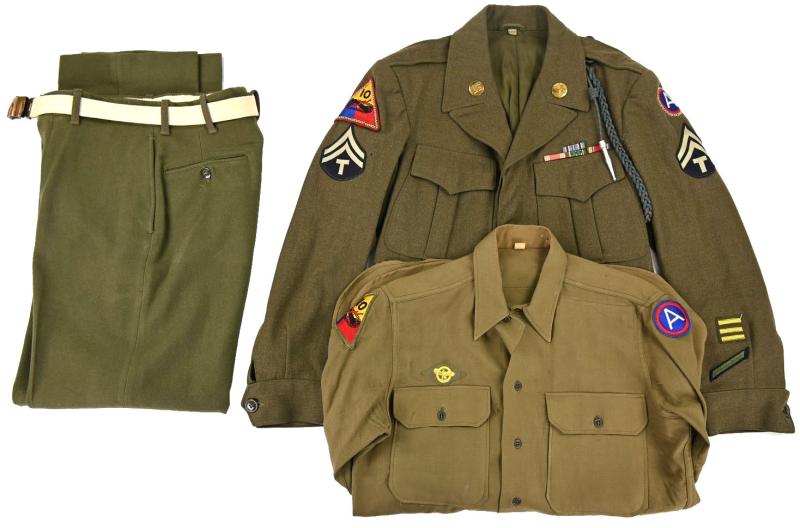 US WW2 10th Armoured Division Service Dress 'Thomas D. William'