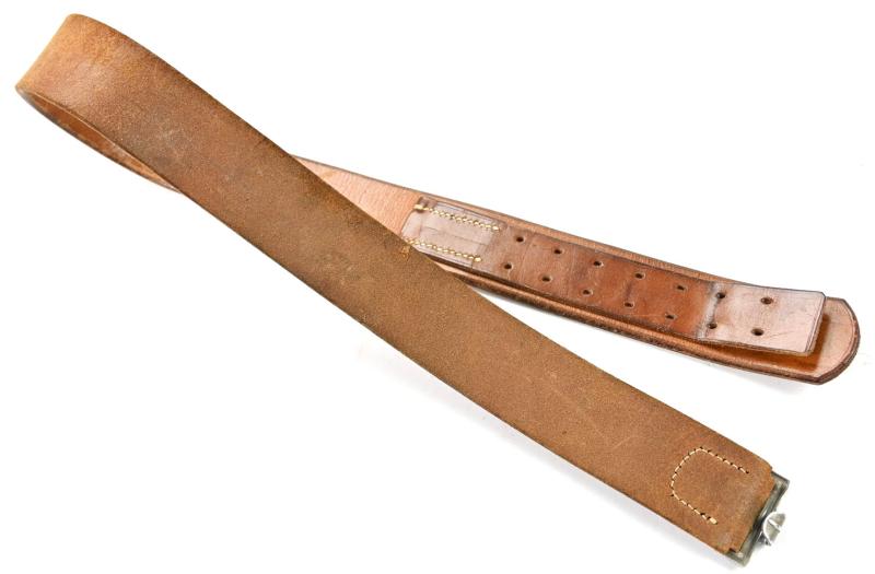 German LW Brown Leather Combat Belt
