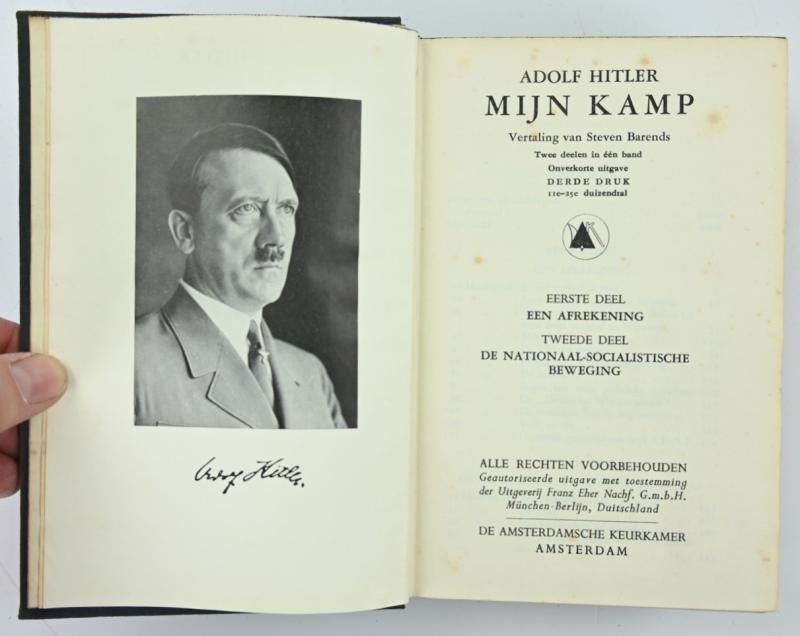 Dutch Adolf Hitler Mein Kampf (Mijn Kamp) Book