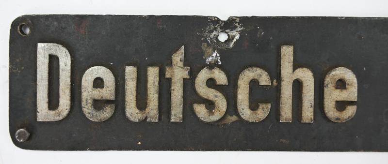 German Reichsbahn Designation Sign