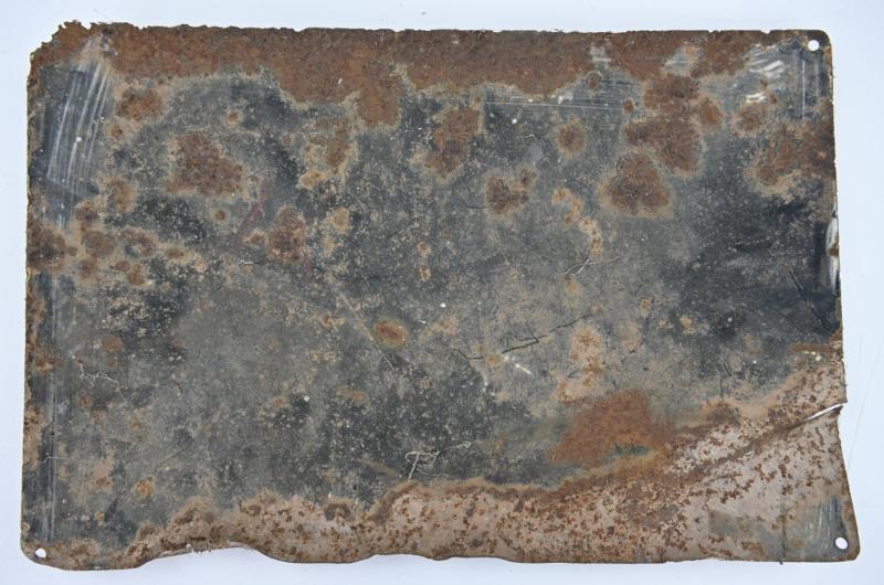 German NSV Enamel Plate 'Hilfstelle Mutter u. Kind'