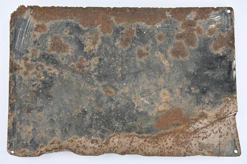 German NSV Enamel Plate 'Hilfstelle Mutter u. Kind'