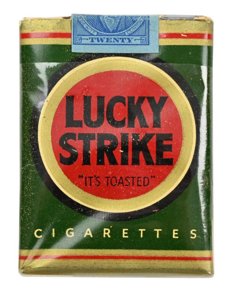 US WW2 Package of Lucky Strike Cigarets