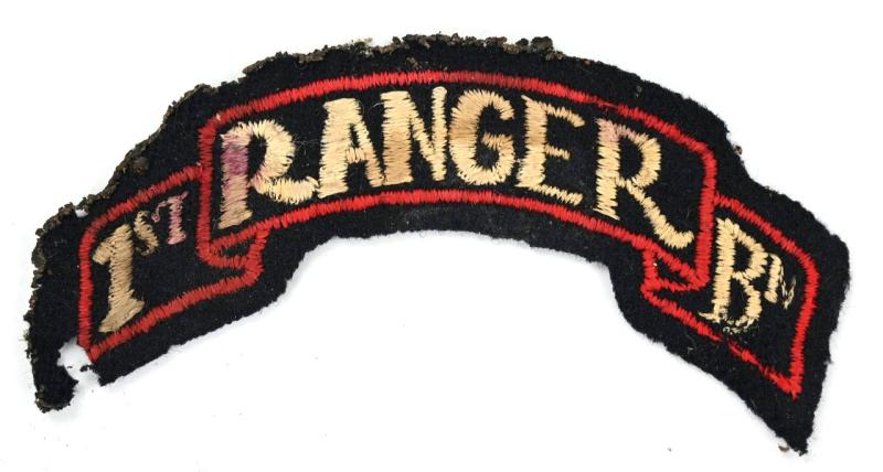US WW2 1st Ranger Battalion Scroll