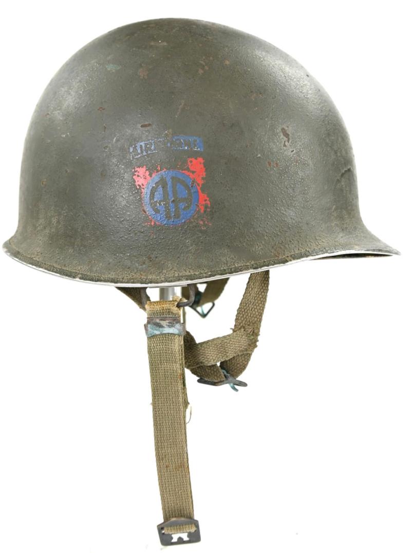 US WW2/Korea M1C Paratrooper Helmet 82nd Airborne Division