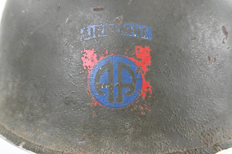 US WW2/Korea M1C Paratrooper Helmet 82nd Airborne Division