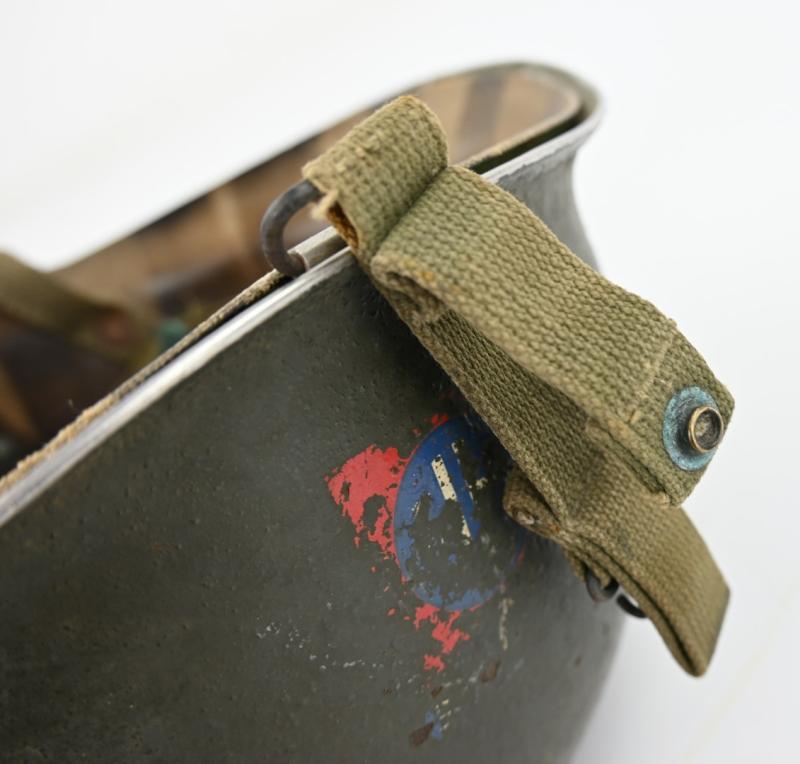 US WW2/Korea M1C Paratrooper Helmet 82nd Airborne Division