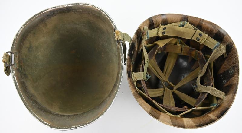 US WW2/Korea M1C Paratrooper Helmet 82nd Airborne Division