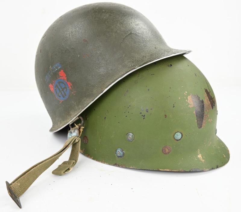US WW2/Korea M1C Paratrooper Helmet 82nd Airborne Division