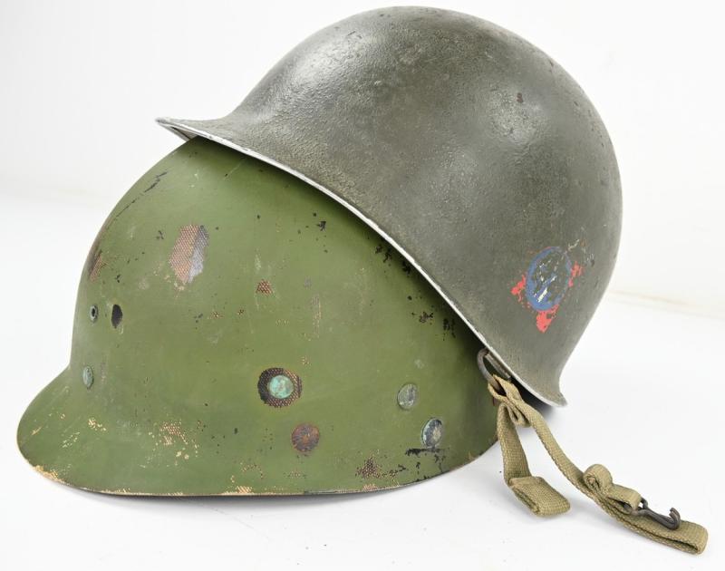US WW2/Korea M1C Paratrooper Helmet 82nd Airborne Division