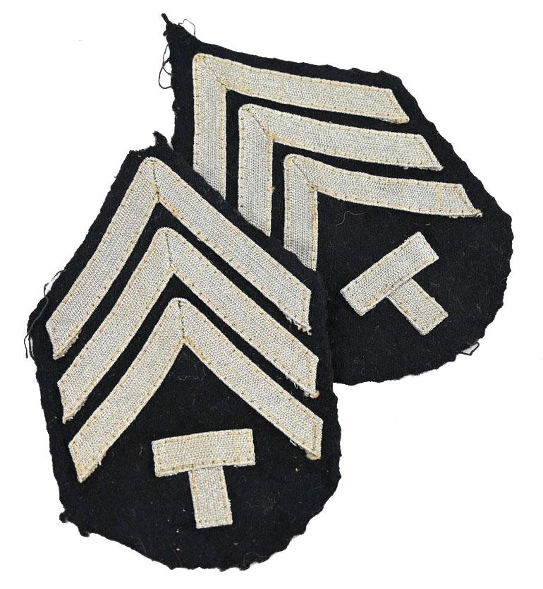 US WW2 NCO Rank Chevron Set