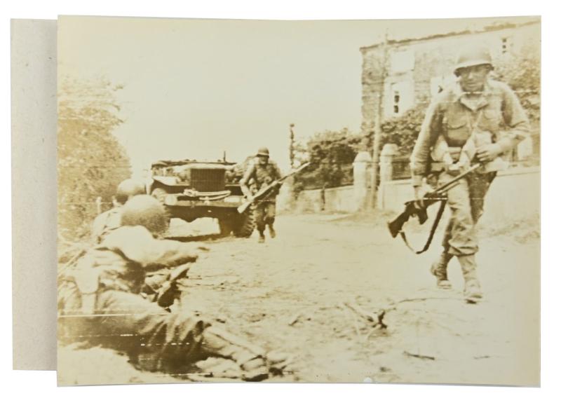 US WW2 Press Photo Normandy 'La Haye du Puits'