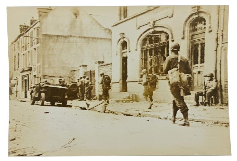 US WW2 Press Photo Normandy 'La Haye du Puits'