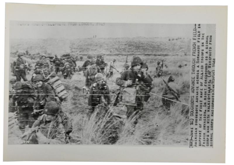 US WW2 Press Photo Operation Overlord