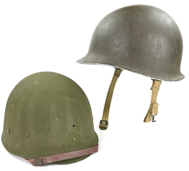 US WW2 M1 Fixed Bale Combat Helmet