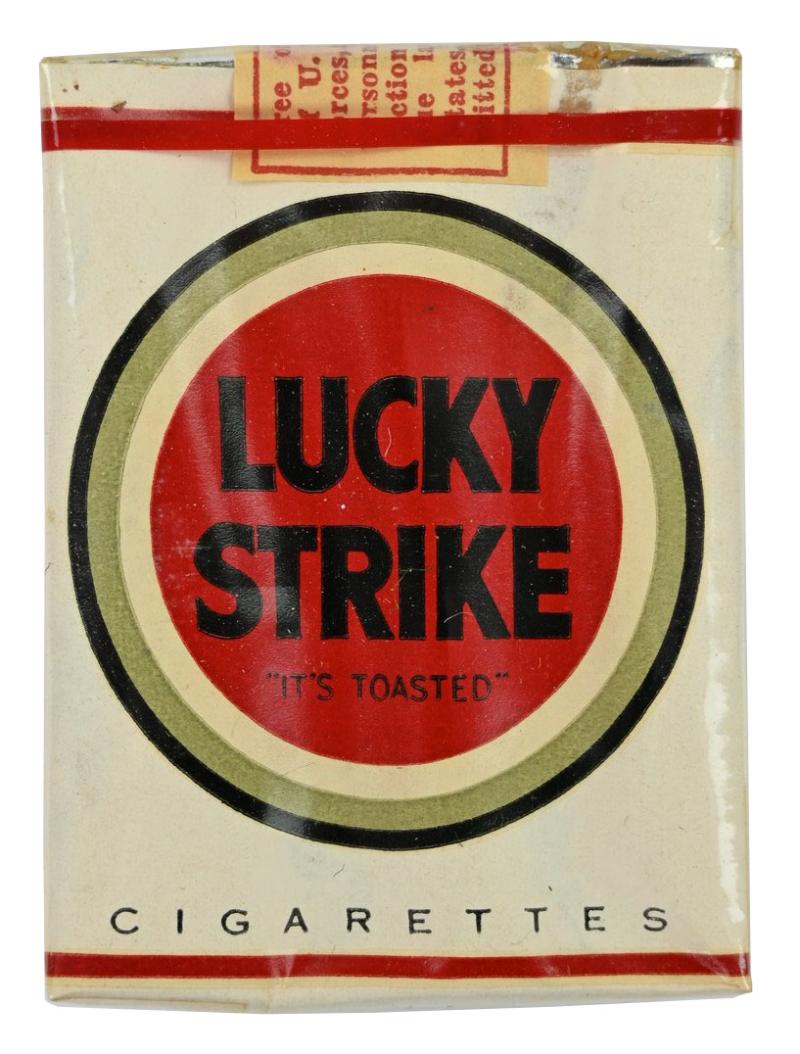 US WW2 Package of Lucky Strike Cigarets