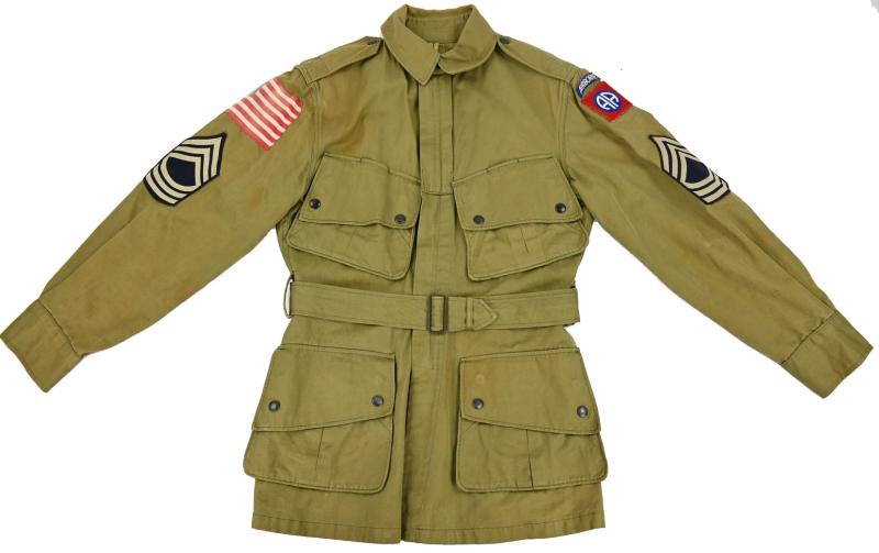 US WW2 82nd Airborne M42 Jumpjacket with Armflag
