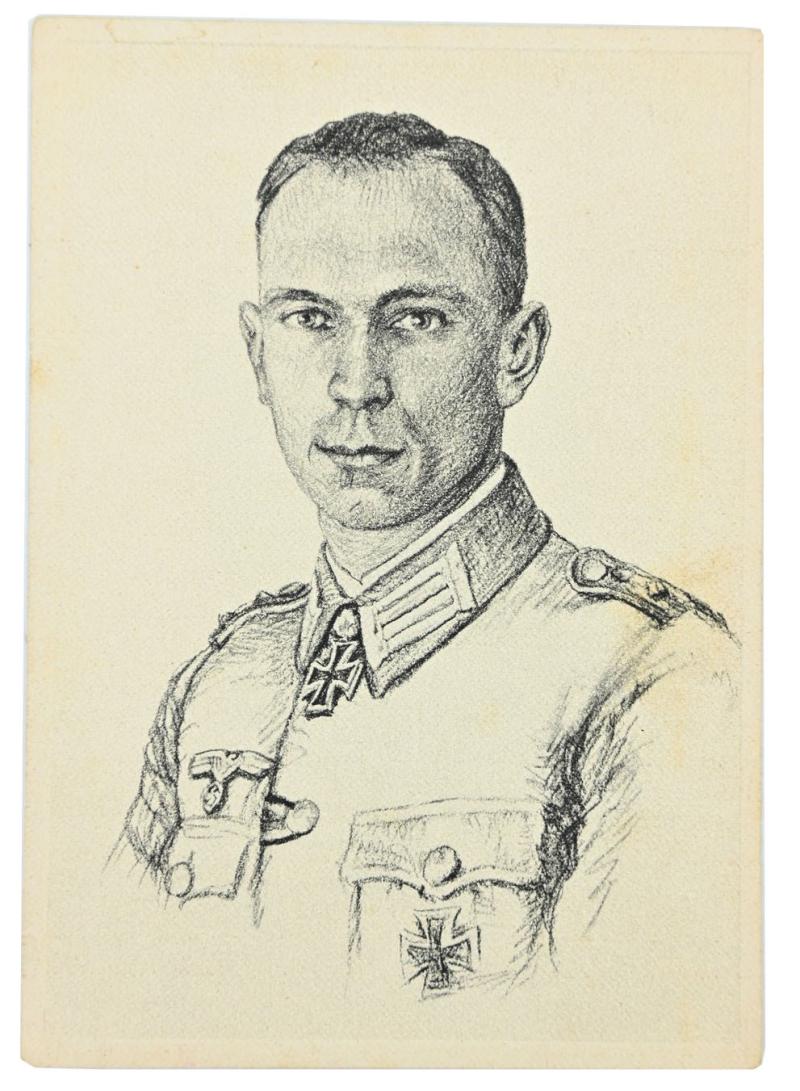 German Willrich Postcard 'Knight's Cross Recipient Karl Torley'