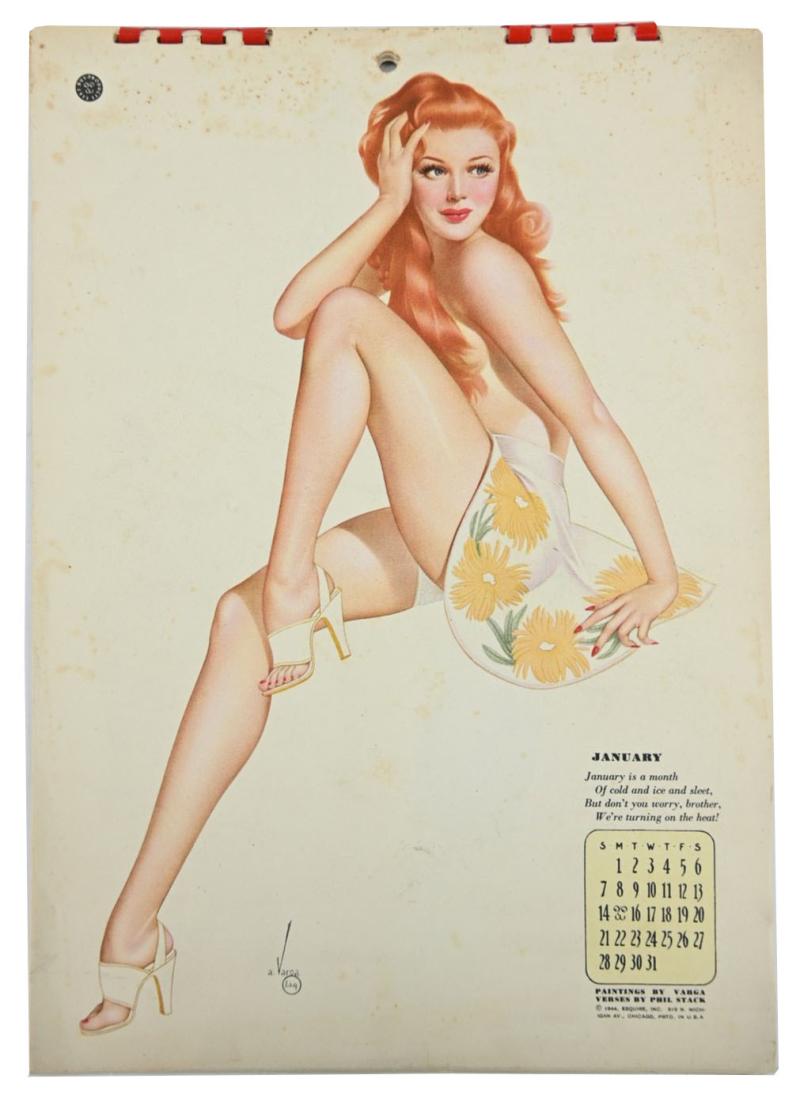 US WW2 Pin-Up Kalender 1944