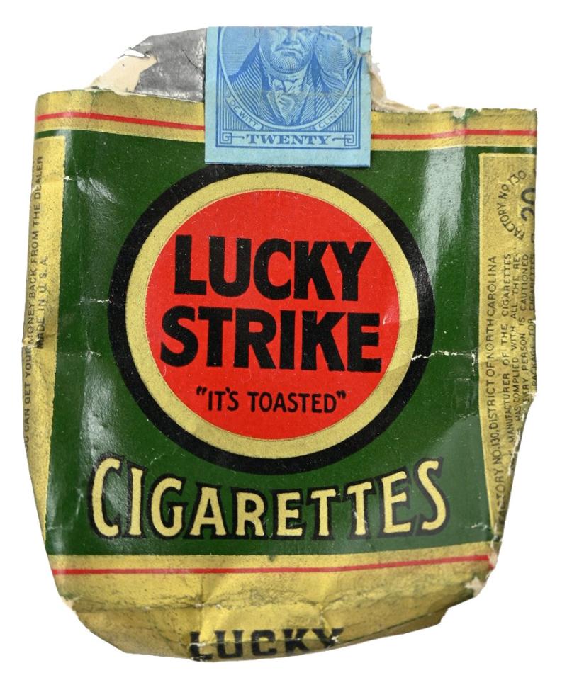 US WW2 Package of Lucky Strike Cigarets